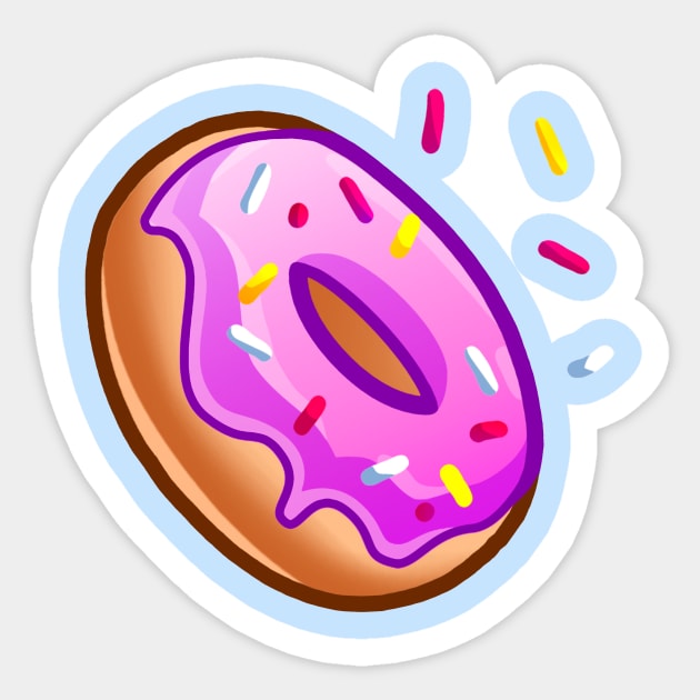 Donut Powerup Sticker by Vector Unit